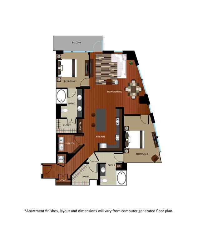 B5 - Renovated 1105 floor plan