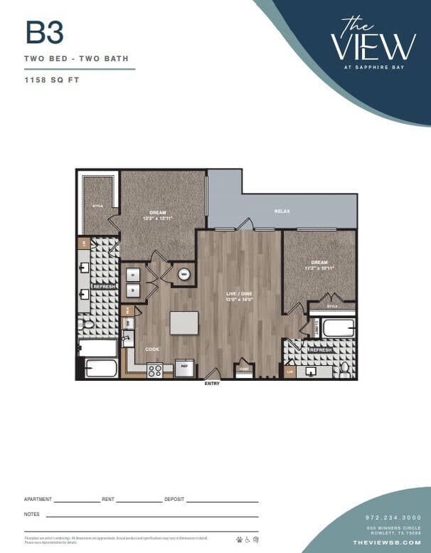 Unit 1301 1301 floor plan