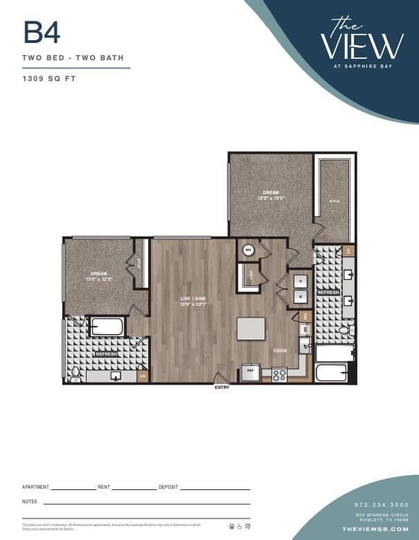 Unit 1513 1513 floor plan