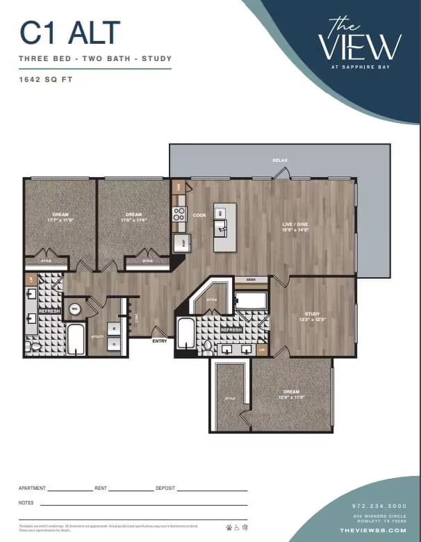 Unit 1314 1314 floor plan