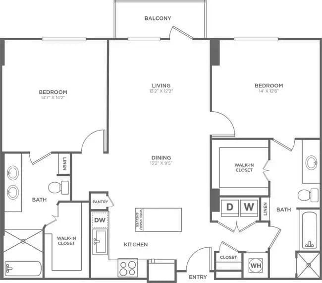 The Bush Tower 14146 floor plan