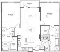 The Hunt Tower 10150 floor plan