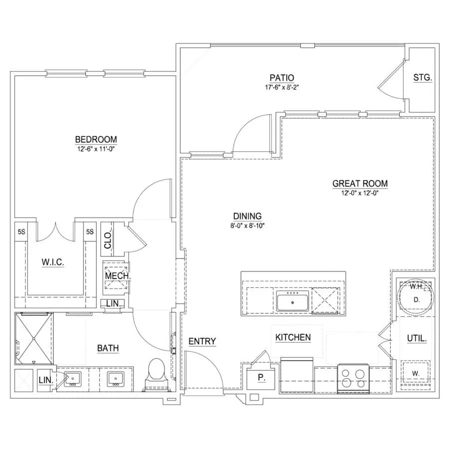 A4 1-1206 floor plan