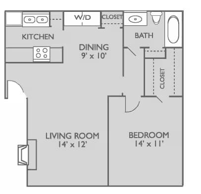A2 1x1 1003 floor plan