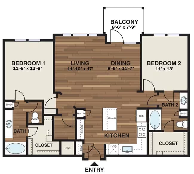 Unit 8304 4204 floor plan