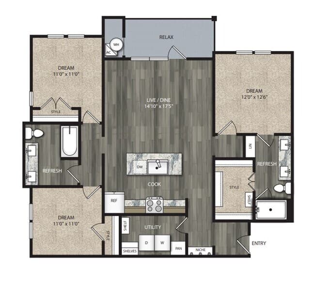 Unit 7312 7312 floor plan