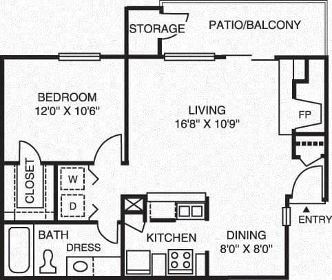 Unit 502B 502B floor plan