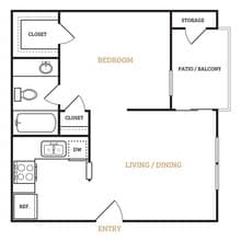 A1 Renovated 2611 floor plan