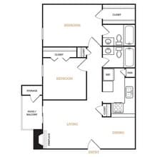 B1 Renovated 3017 floor plan