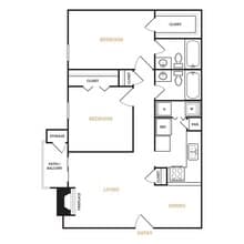 B2 Renovated 2816 floor plan