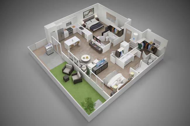 Unit 6003 6001 floor plan