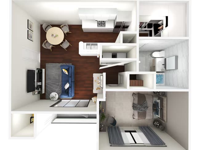 1 Bed • 1 Bath 4203 floor plan