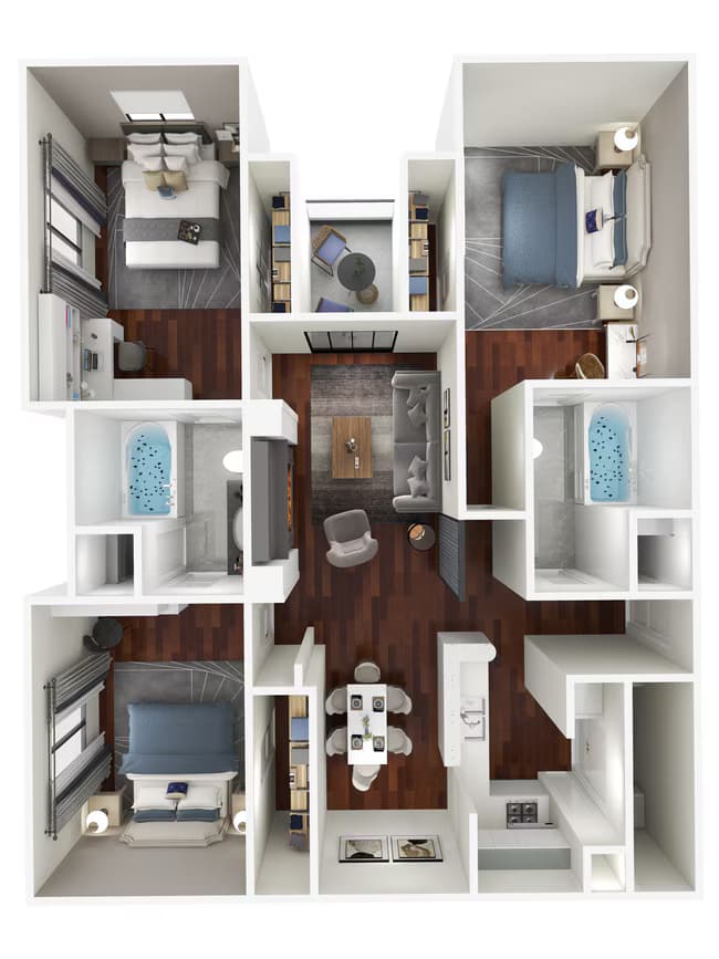 3 Bedroom 2 Bath - Reno 3101 floor plan