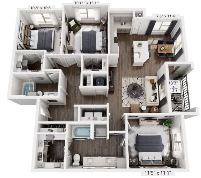 C1 1439 floor plan