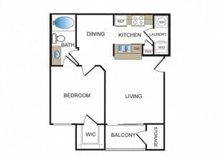 A1 Income Restricted 2115 floor plan