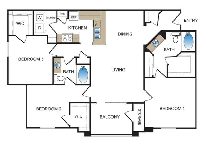 Unit 3209 3209 floor plan