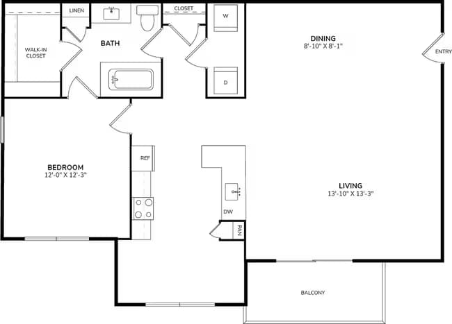 Unit 1421 0737 floor plan