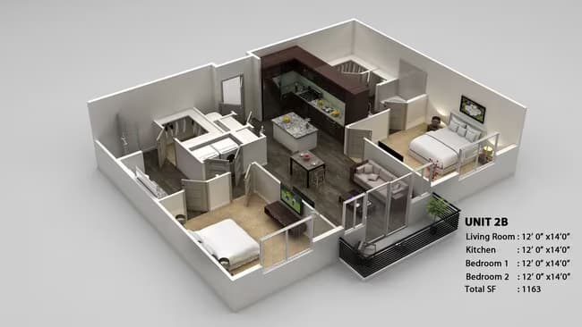 B2 1334 floor plan