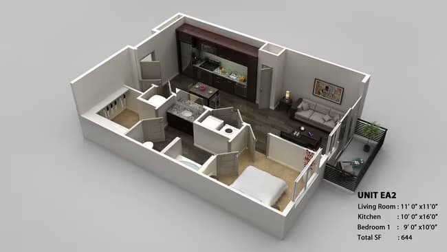 E2 2111 floor plan