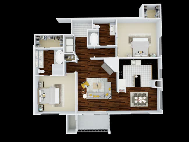 Unit 14-1412 8-838 floor plan