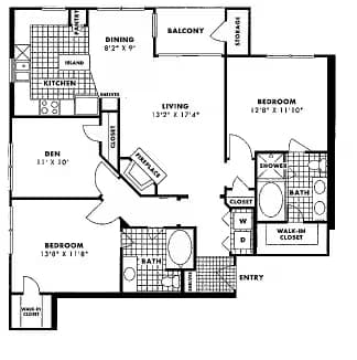 Unit 15-1512 9-932 floor plan