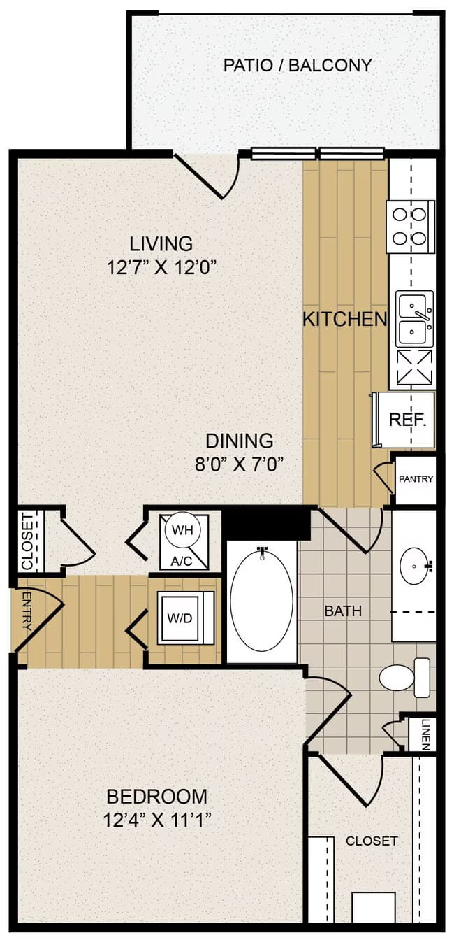 Mid-rise E1 2167 floor plan