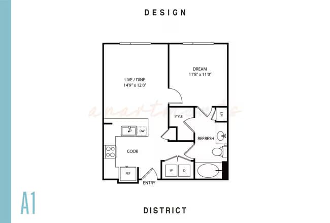 A1 448 floor plan