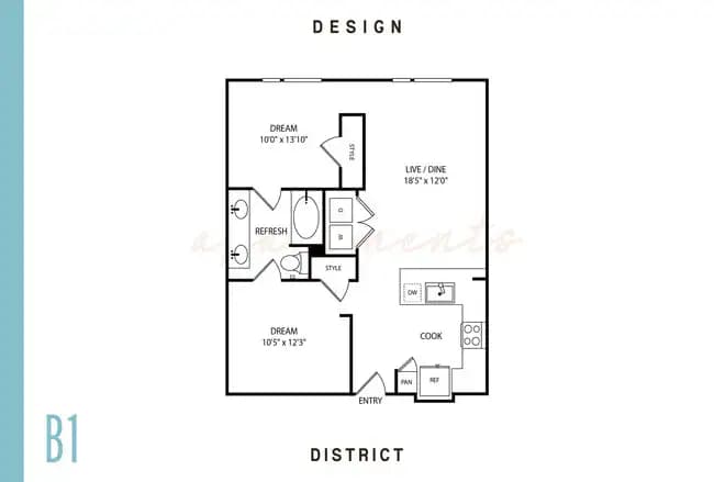 B1 415 floor plan