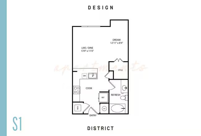 S1 464 floor plan