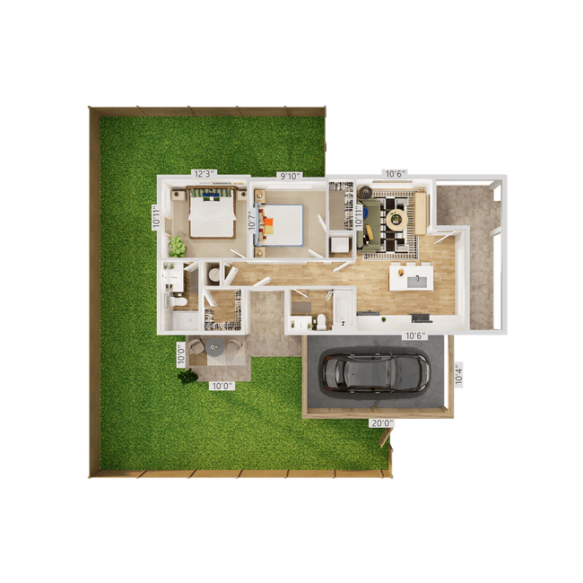 Elevate 2 x 2 A 9213-A floor plan