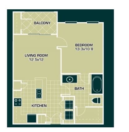 Unit 06308 06308 floor plan