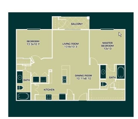 Unit 03109 03109 floor plan