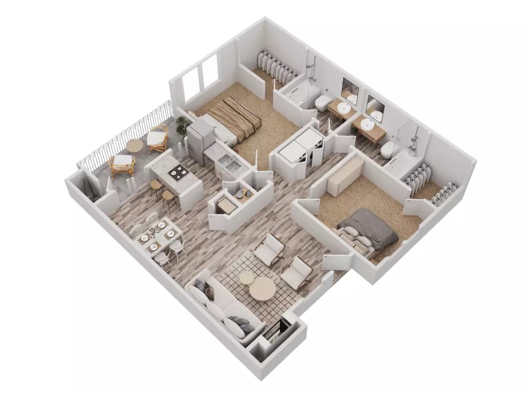 Unit 1736 1736 floor plan
