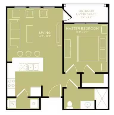A1 1407 floor plan