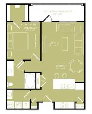 Unit 1411 1411 floor plan