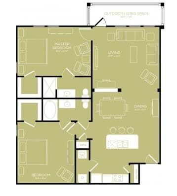 Unit 1320 1320 floor plan