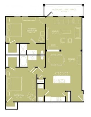 Unit 1201 1201 floor plan