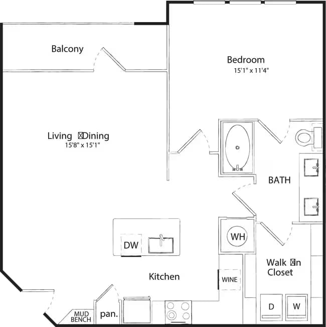 Unit 06-106 15-305 floor plan