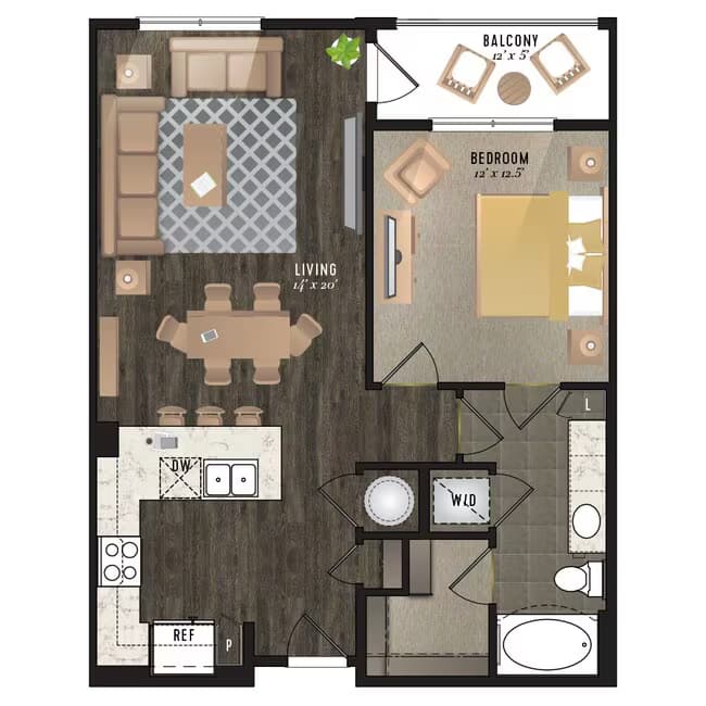 Unit 218 122 floor plan