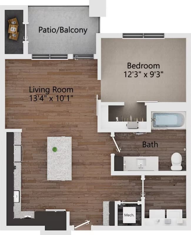 Unit 1433 1433 floor plan