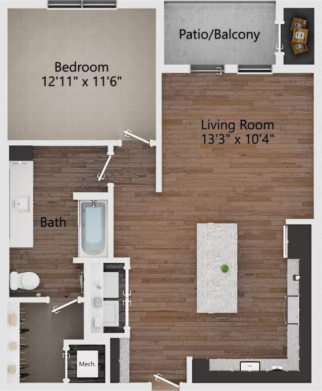 Unit 1203 1203 floor plan