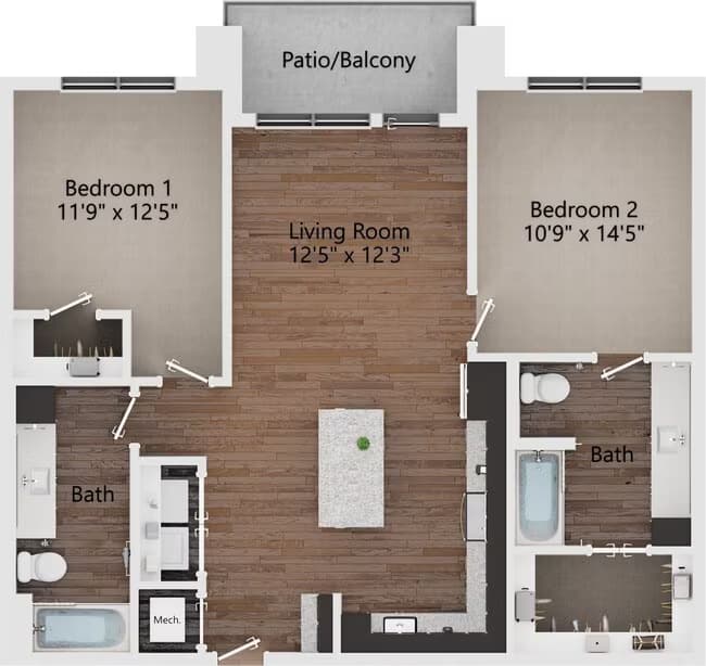 Unit 6310 6310 floor plan