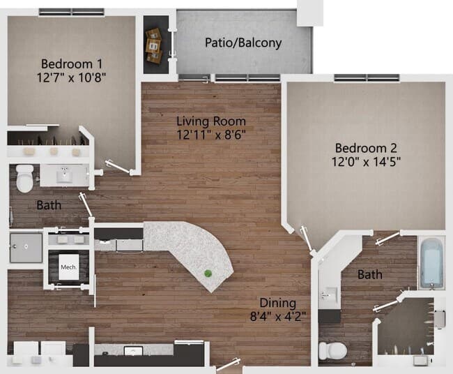 Unit 4302 4302 floor plan