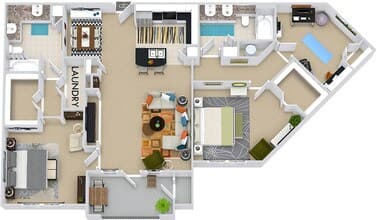 London with Study 3304 floor plan