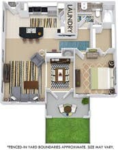 Paris with Fenced-In Yard 4110 floor plan