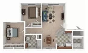 B1 - Essential Housing 923 floor plan