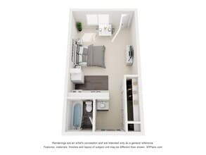 Studio 278 floor plan