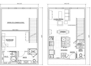 Loft One bedroom/One and a Half Bath 1315 floor plan