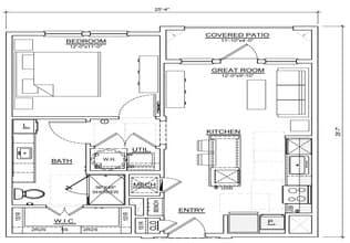 Unit 1327 1112 floor plan