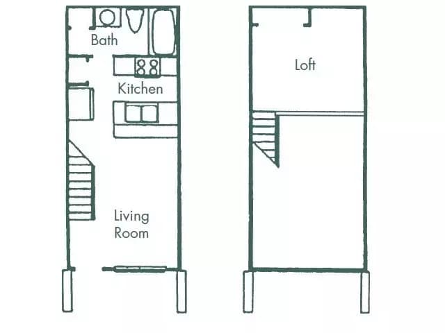 One Bedroom 02-37 floor plan